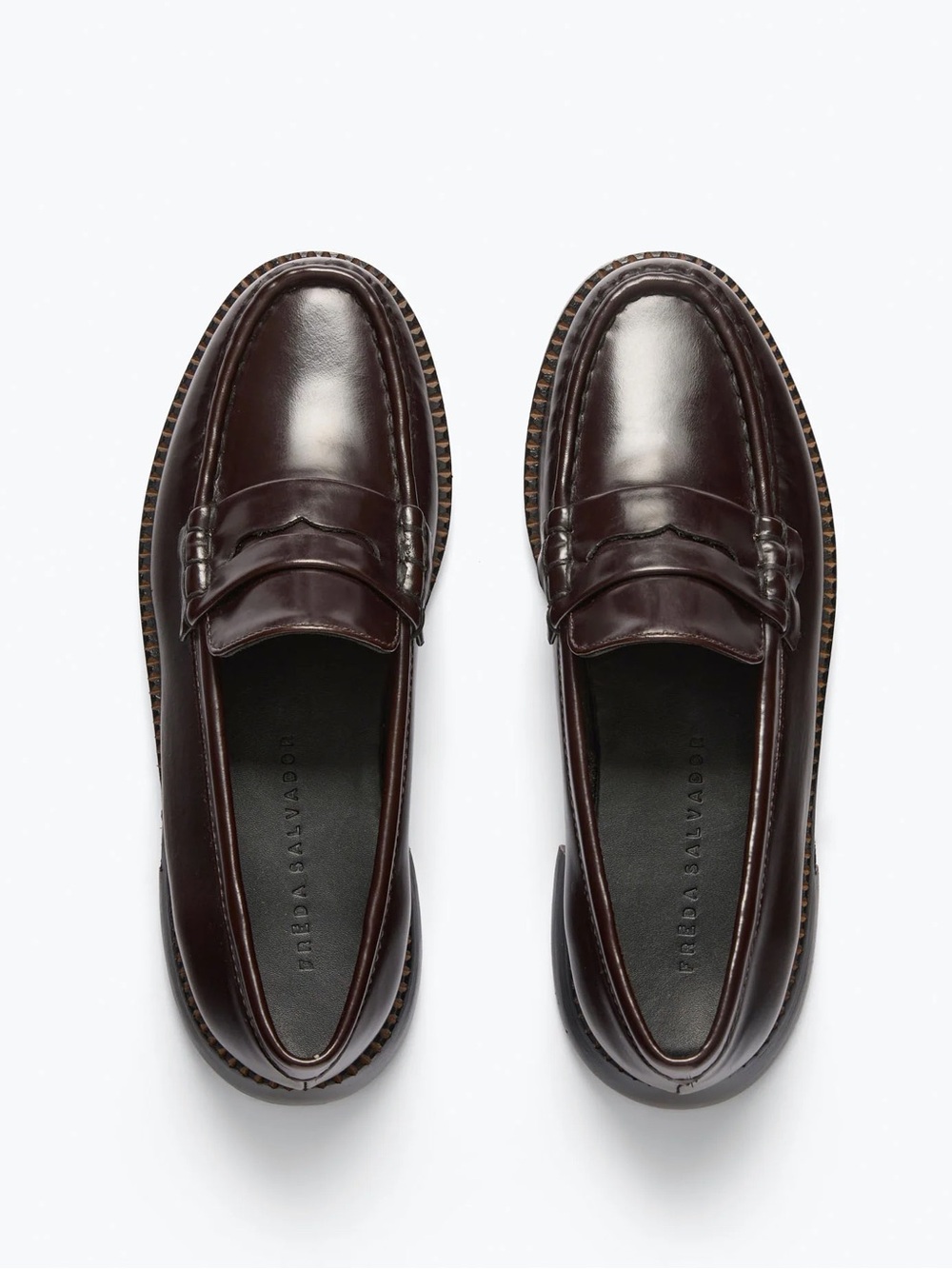 Freda Salvador 8 Elba Penny Loafer Leather Espresso Spazzolato Brown
